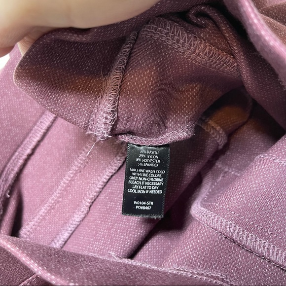 Betabrand Dress Pant Yoga Pants Classic W1040-STR Sterling Rose / Maroon Small - Picture 11 of 12
